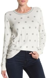 J.Crew Polkadot Crewneck Pullover.